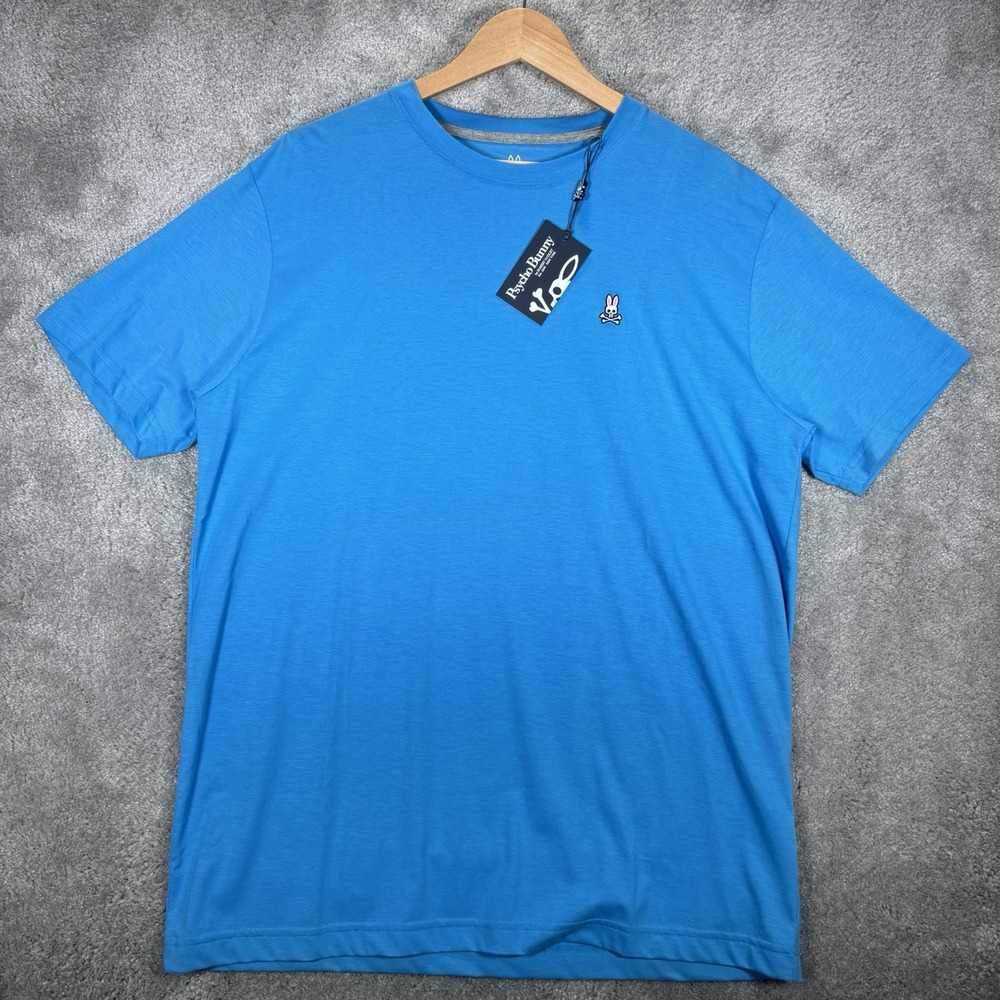 Psycho Bunny T Shirt Womens 6 Blue Classic Crewneck Pima Cotton Short Sleeve NWT